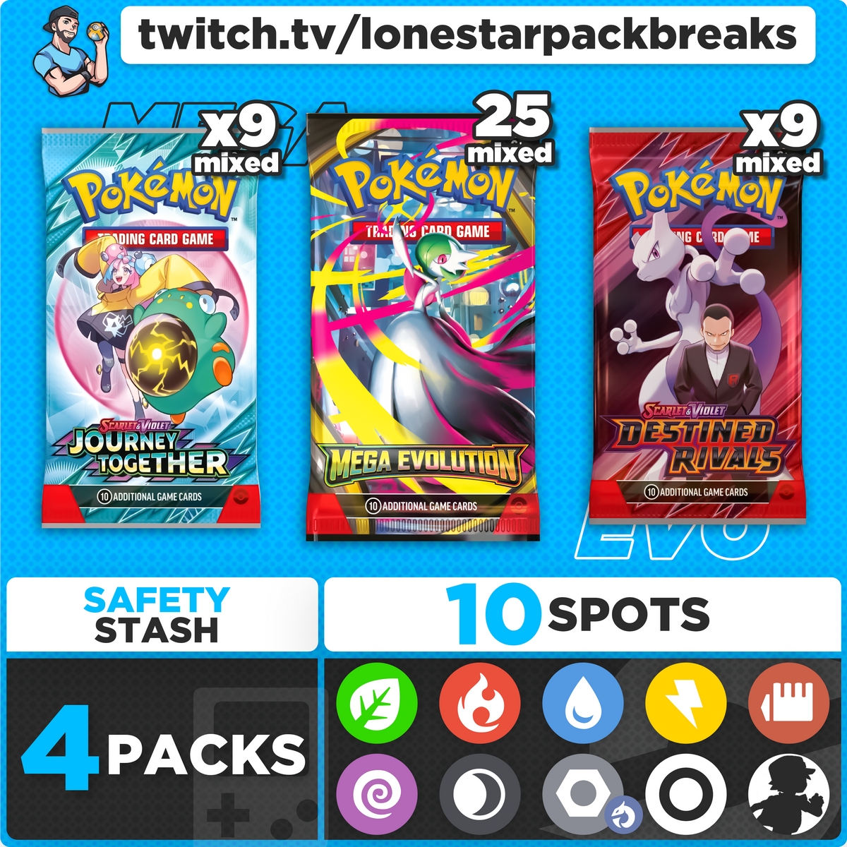 Break #16 Mega Evolution Mixer 10 type Fri Oct 17th 7PM CST