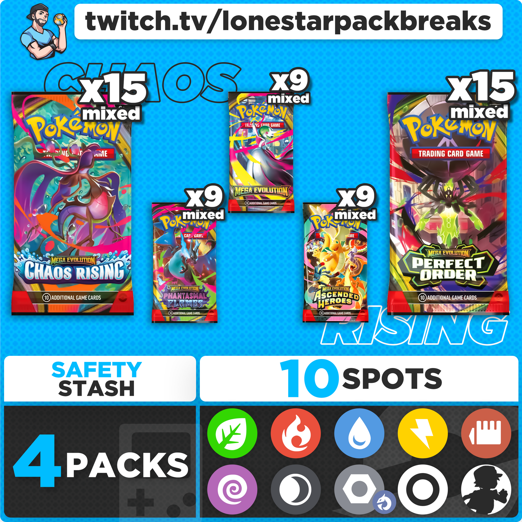 Break #4 Chaos Rising Mixer 10 type Thurs June 11th 7PM CST